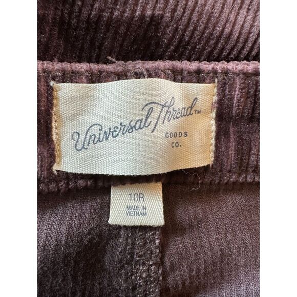 Universal Thread High Rise Wide Leg Purple Corderoy Pants Size 10 - Picture 2 of 4